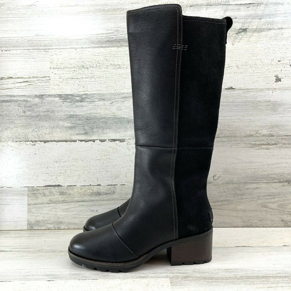 Sorel Cate Tall Rain & Waterproof Ready Boots Blac - Picture 3 of 16